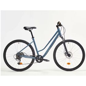 Decathlon Riverside 500 Mavi Alçak Kadrolu 150-165 cm Trekking Bisikleti