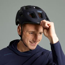 Decathlon Rockrider Expl 100 Mavi Dağ Bisikleti Kaskı