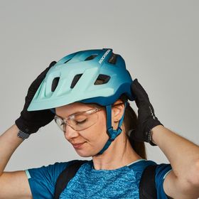 Decathlon Rockrider Mavi ST 500 Dağ Bisikleti Kaskı