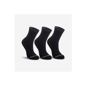 Decathlon RS 100 Siyah Uzun İnce 3 Çift Tenis Çorabı