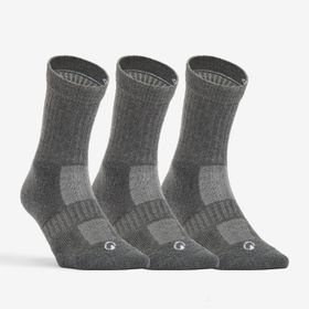 Decathlon RS 500 Gri Yüksek Konçlu 3 Çift Tenis Çorabı