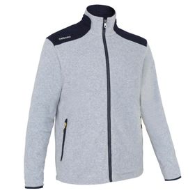 Decathlon Sailing 100 Alacalı Gri Sıcak Tutan Yelkenli Erkek Polar