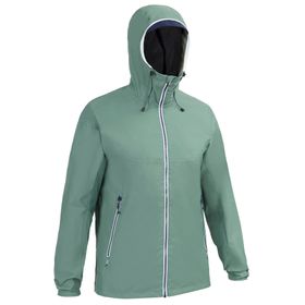 Decathlon Sailing 100 Haki Tribord Erkek Su Geçirmez Yelkenli Montu
