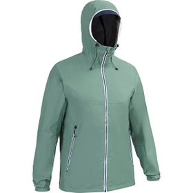 Decathlon Sailing 100 Haki Tribord Erkek Su Geçirmez Yelkenli Montu
