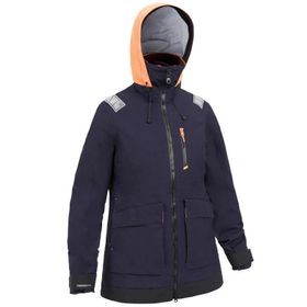 Decathlon Sailing 500 Lacivert Yelkenli Kadın Mont