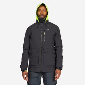 Decathlon Sailing 500 Siyah Neon Sarı Yelkenli Erkek Yağmurluğu