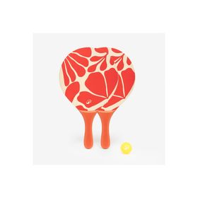 Decathlon Sandever Woody Racket Kırmızı Plaj Tenisi Raket Seti