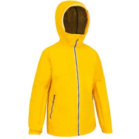 Decathlon Sarı Sailing 100 Tribord Çocuk Su Geçirmez Mont