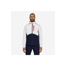 Decathlon Softshell 500 Açık Gri Siyah Rüzgar Kesen Yelkenli Erkek Mont