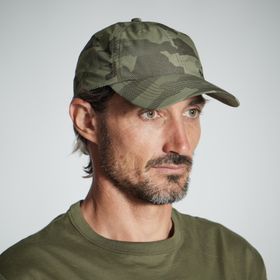 Decathlon Solognac 100 Avcılık ve Doğa Gözlemi Yeşil Woodland Kamuflaj Desenli Şapka