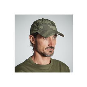 Decathlon Solognac 100 Avcılık ve Doğa Gözlemi Yeşil Woodland Kamuflaj Desenli Şapka