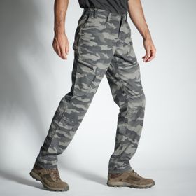 Decathlon Solognac 100 Camo Avcılık ve Doğa Gözlemi Kamuflaj Desenli Gri Erkek Pantolon