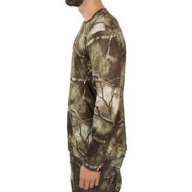 Decathlon Solognac 100 Treemetic Kamuflaj Desenli Unisex Avcılık T-shirt