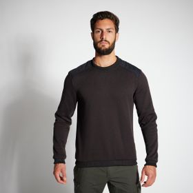 Decathlon Solognac 500 Avcılık ve Doğa Gözlemi Siyah Erkek Kazak