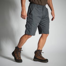 Decathlon Solognac 500 Bermuda Avcılık ve Doğa Gözlemi Gri Kargo Şort