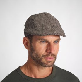 Decathlon Solognac Avcılık ve Doğa Gözlemi Bej Tweed Plate 58 cm Unisex Kasket Şapka