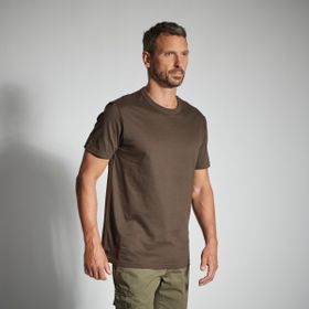 Decathlon Solognac Kahverengi 100 Erkek Kısa Kollu Basic Tshirt