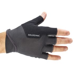 Decathlon Solognac Siyah Ball Trap Parmaksız Eldiven
