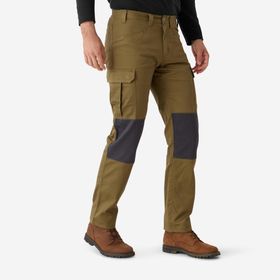 Decathlon Steppe 500 Solognac Kamuflaj Kargo Avcı Kahverengi Erkek Pantolonu