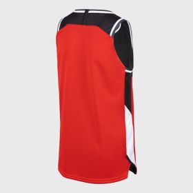 Decathlon Tarmak Çocuk Siyah Kırmızı T500R Çift Taraflı Kolsuz Basketbol Forması
