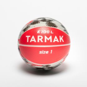 Decathlon Tarmak K100 Sünger 1 Numara Kırmızı Gri Çocuk Basketbol Topu