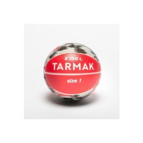 Decathlon Tarmak K100 Sünger 1 Numara Kırmızı Gri Çocuk Basketbol Topu