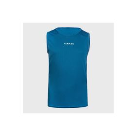 Decathlon Tarmak Mavi T100 Çocuk Kolsuz Basketbol Forması