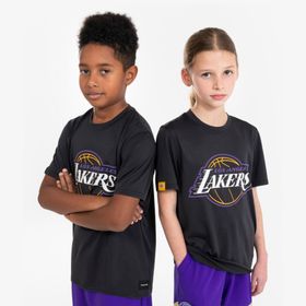 Decathlon Tarmak TS 900 Nba Lakers Siyah Çocuk Basketbol T-shirt