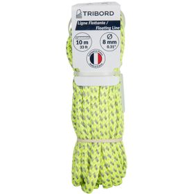 Decathlon Tribord 8 mm x 10 mt Sarı Gri Yüzer Tekne Halatı