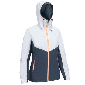 Decathlon Tribord Sailing 100 Beyaz Gri Su Geçirmez Kadın Yelkenli Montu