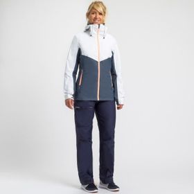 Decathlon Tribord Sailing 100 Beyaz Gri Su Geçirmez Kadın Yelkenli Montu