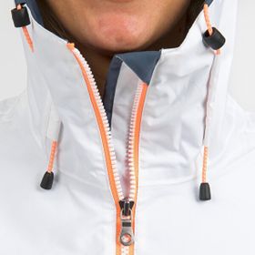 Decathlon Tribord Sailing 100 Beyaz Gri Su Geçirmez Kadın Yelkenli Montu
