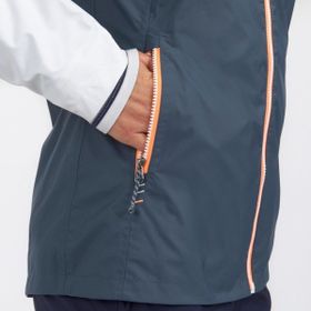 Decathlon Tribord Sailing 100 Beyaz Gri Su Geçirmez Kadın Yelkenli Montu