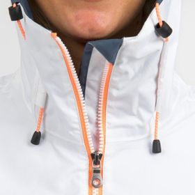 Decathlon Tribord Sailing 100 Beyaz Gri Su Geçirmez Kadın Yelkenli Montu