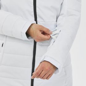 Decathlon Wedze 100 Beyaz Kadın Sıcak Tutan Kayak Montu