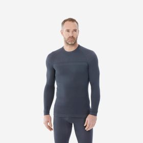 Decathlon Wedze BL500 Gri Dikişsiz Sıcak Tutan Üst Kayak Erkek Termal İçliği