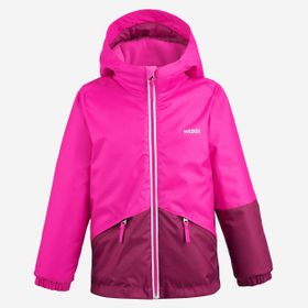 Decathlon Wedze Pembe Sıcak Tutan ve Su Geçirmez Çocuk Kayak Montu