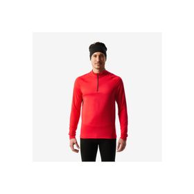Decathlon Wedze Yarım Fermuarlı Kırmızı Bl 500 Erkek Termal Üst Kayak İçliği
