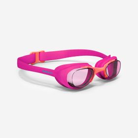 Decathlon Xbase Pembe Turuncu Şeffaf Camlar Çocuk Yüzücü Gözlüğü