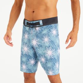 Decathlon YINGYANG 900 Mavi Desenli Uzun 20 inç Boardshort Erkek Deniz Şortu