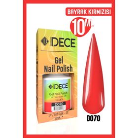 Dece D070 Kırmızı 10 ml Kalıcı Oje