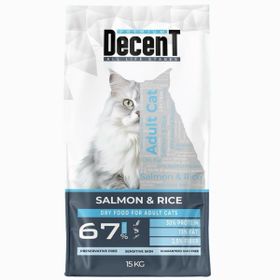 Decent Sensitive Cat 15 kg Somonlu Ve Pirinçli Yetişkin Kedi Maması