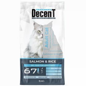Decent Sensitive Cat 15 kg Somonlu Ve Pirinçli Yetişkin Kedi Maması