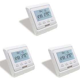 Decisive 3x16A 230 V LCD Programlanabilir Sıcak Yerden Isıtma Oda Termostatı