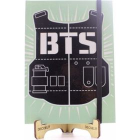 Deco Elit Lastikli Noktalı Sert Kapak Bts Defter