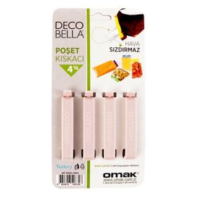 Decobella 50634 4’lü Poşet Kıskacı