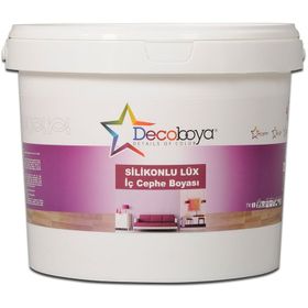Decoboya DEC121 Silikonlu Lüx Silinebilir Mat 3 kg hematit İç Cephe Duvar Boyası
