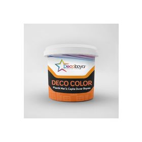 Decoboya Deco Color 3 kg Siyah Plastik Mat İç Cephe Duvar Boyası