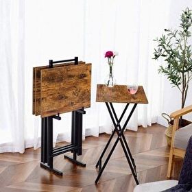 Deconode Versa Katlanır 4'lü Sehpa Seti