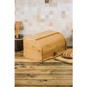 Deconox Bambu Lüks Panjur Kapaklı Büyük Ekmek Dolabı